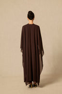 Lainey | Women's Batwing Cape Sleeve Formal Maxi Dress