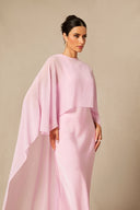 Lainey | Women's Batwing Cape Sleeve Formal Maxi Dress