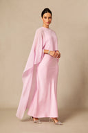 Lainey | Women's Batwing Cape Sleeve Formal Maxi Dress
