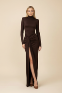 Lila | Women’s Modern High-Slit Maxi Dress