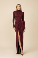 Lila | Women’s Modern High-Slit Maxi Dress