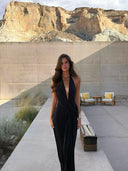 Lilith | Women's Halter Backless Maxi Summer Dress