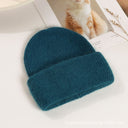 Lorraine | Women's Ribbed Foldover Cuff Rounded Crown Fuzzy Knit Beanie
