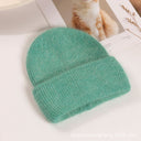 Lorraine | Women's Ribbed Foldover Cuff Rounded Crown Fuzzy Knit Beanie