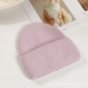 Lorraine | Women's Ribbed Foldover Cuff Rounded Crown Fuzzy Knit Beanie