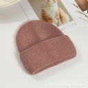 Lorraine | Women's Ribbed Foldover Cuff Rounded Crown Fuzzy Knit Beanie