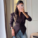 Lottie | Women's V-Neck Long Sleeve Tailored Blazer
