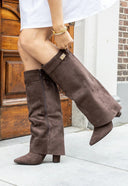 Lucille | Women's Pointed Toe Side Zip Low Block Heel Boots