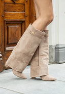 Lucille | Women's Pointed Toe Side Zip Low Block Heel Boots