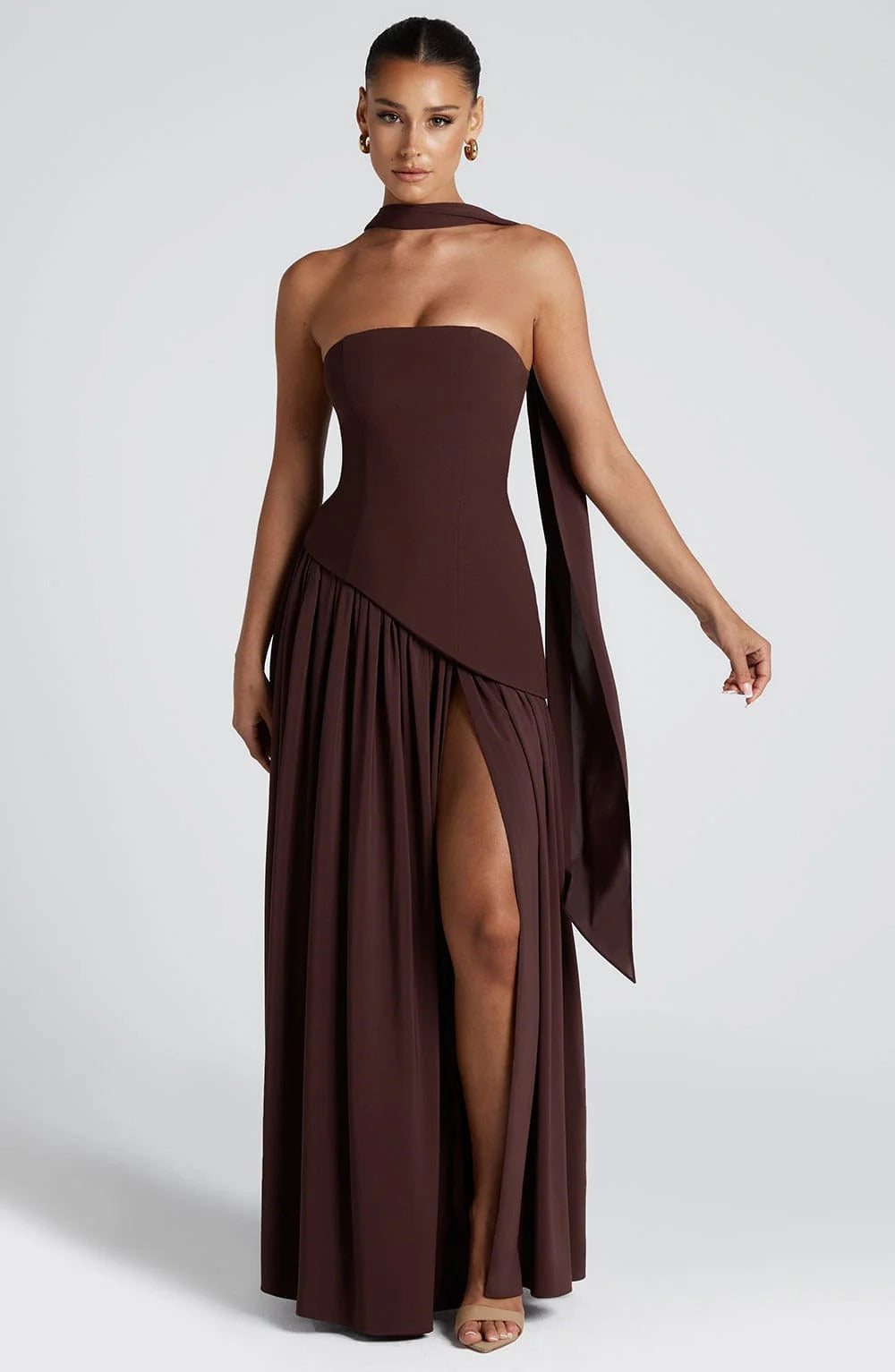 brown bottega dress Bottega Veneta – Bottega Veneta Viscose Midi Dress in Barcelona or Shop  Online Mujer 731-005876 01 main image 0