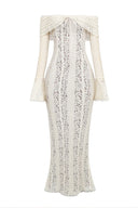 Lucy | Women's Lace Off-Shoulder Maxi Summer Dress