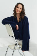 Lydia | Women's Knit Button Front V-Neck Cardigan
