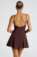 Lyra | Women's Sleeveless Flared Hem Elegant Basic Mini Dress
