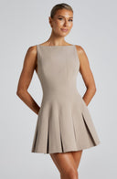 Lyra | Women's Sleeveless Flared Hem Elegant Basic Mini Dress