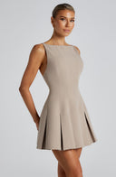 Lyra | Women's Sleeveless Flared Hem Elegant Basic Mini Dress