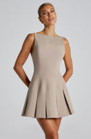 Lyra | Women's Sleeveless Flared Hem Elegant Basic Mini Dress