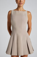 Lyra | Women's Sleeveless Flared Hem Elegant Basic Mini Dress