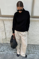Macie | Women's Drop Shoulder Long Sleeve Turtleneck Knit Sweater