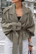 Macy | Women's Belted Open Front Wrap Jacket