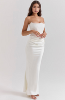 Maisy | Women's Strapless Corset Maxi Wedding Guest Dress  Hazel The Label