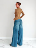 Malaysia | Women's Casual Long Sleeve Ribbed Cutout Knit Top