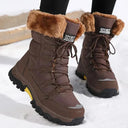 Malia | Women's Outdoor Lace Up Lug Sole Mid-Calf Heel Boots