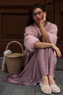 Mallorie | Women's Fuzzy Knit Button Front Cropped Cardigan