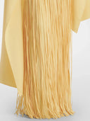 Mariah | Women’s Cape Sleeve Fringe Maxi Evening Wedding Guest Dress