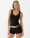 Mariana | Women's Pointelle Knit Scoop Neck Sleeveless Pajama Set with Shorts