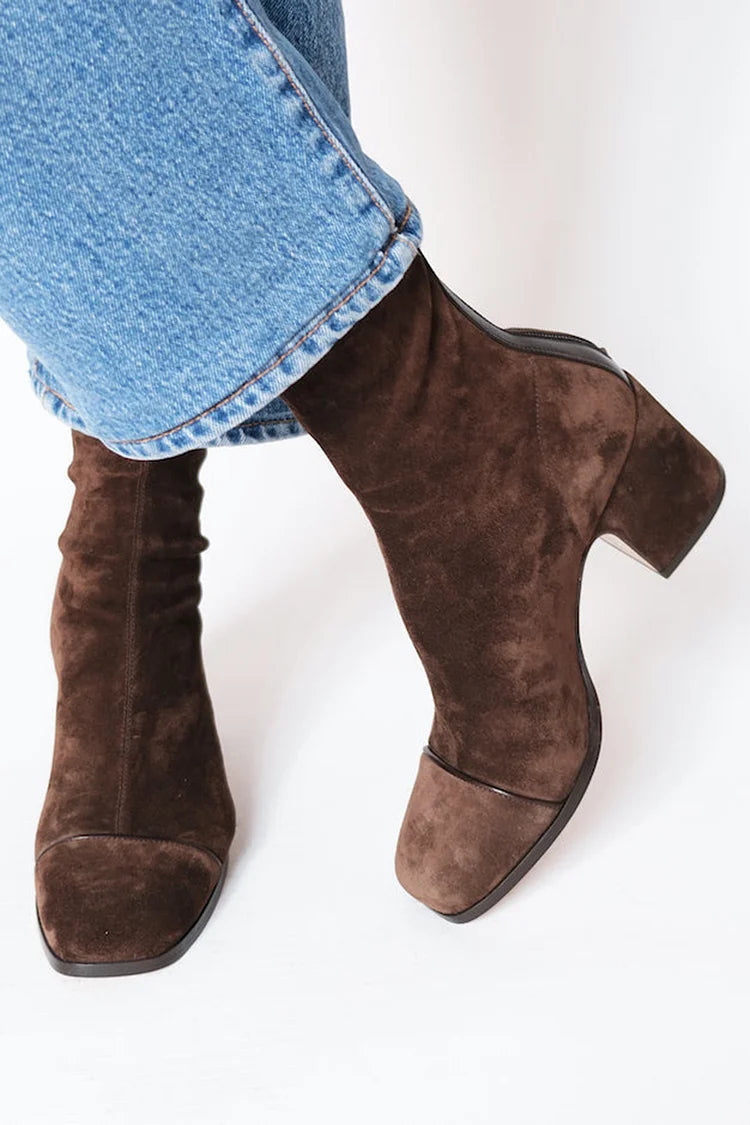Marisol | Women's Casual Square Toe Ankle Heels Boots
