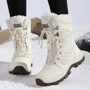 Marjorie | Women's Mid Calf Lace Up Round Toe Boots