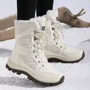 Marjorie | Women's Mid Calf Lace Up Round Toe Boots