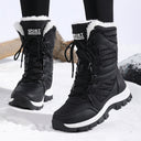 Marjorie | Women's Mid Calf Lace Up Round Toe Boots