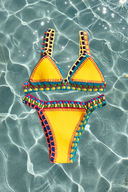 Mckenna | Women’s Boho Crochet Trim Triangle Ibiza Bikini Set