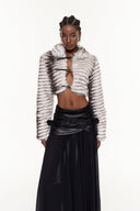 Meadow | Women's Zebra Print Faux Fur Jacket