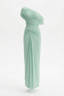 Melanie | Women’s Off-Shoulder Draped Maxi Prom Wedding Guest Dress