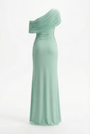 Melanie | Women’s Off-Shoulder Draped Maxi Prom Wedding Guest Dress