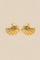 Mia | Women's Gold Seashell Earrings
