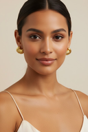 Mia | Women's Gold Seashell Earrings