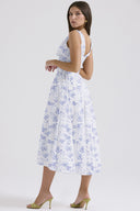 Michelle | Women's Floral Sleeveless Midi Spring Dress