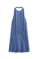 Millie | Women's Halter Neck Fringe Tiered Mini Party Dress