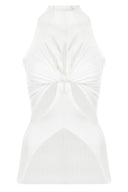 Miriam | Women's Cut-out Halter Knit Top