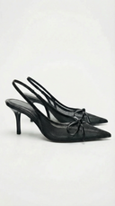 Moore | Women’s Mesh Pointed Toe Slingback Heel Sandals