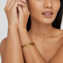 Moriah | Women's Layered Coil Open End Spiral Wrap Statement Bracelet