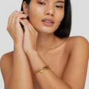 Moriah | Women's Layered Coil Open End Spiral Wrap Statement Bracelet