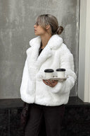Nancy | Women's Faux Fur Lapel Autumn Jacket