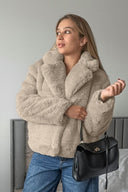 Nancy | Women's Faux Fur Lapel Autumn Jacket