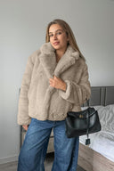 Nancy | Women's Faux Fur Lapel Autumn Jacket