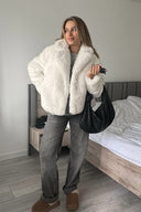 Nancy | Women's Faux Fur Lapel Autumn Jacket