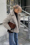 Nancy | Women's Faux Fur Lapel Autumn Jacket